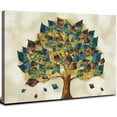 thumbnail image 1 of Rustic Tree Wall Art Brown Tree of Life Wall Decor for Living Room Bedroom Bathroom Pictures Nature Leaf Canvas Artwork Minimalist Painting Office Colorful Simple Life Poster Home Decorations 12x16", 1 of 6