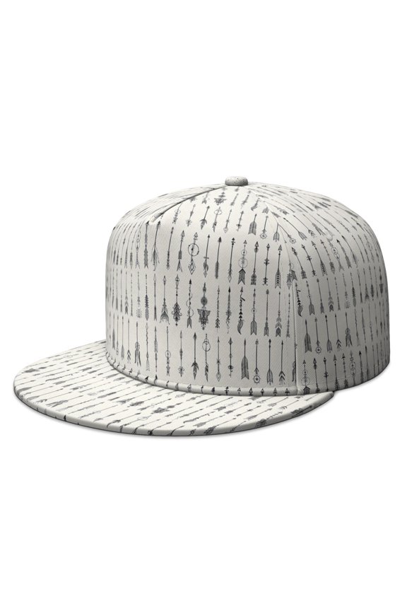 Rustic Tribal Snapback - Flat Bill Hip Hop Hat for Urban Fashion
