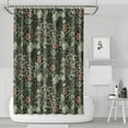 thumbnail image 1 of Rustic Tribal Style Shower Curtain 72x72 Inches Quick-Dry Polyester Bathroom Curtain with Plastic Rings for Tub, 1 of 5