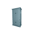 thumbnail image 1 of Rustic Two Tone Computer Armoire Desk, 1 of 1