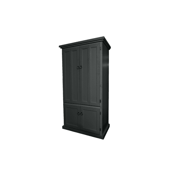 Rustic Two Tone Computer Armoire Desk