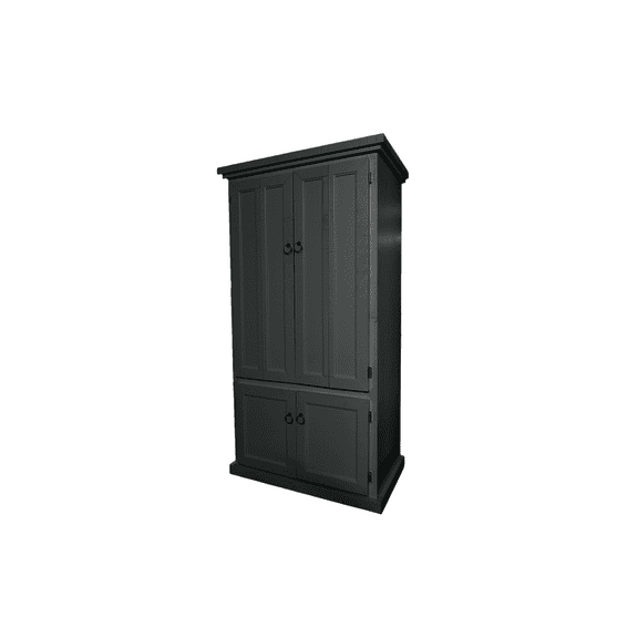 Rustic Two Tone Computer Armoire Desk