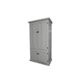 thumbnail image 1 of Rustic Two Tone Computer Armoire Desk, 1 of 1