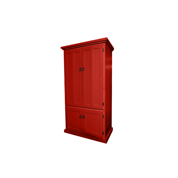 Rustic Two Tone Computer Armoire Desk