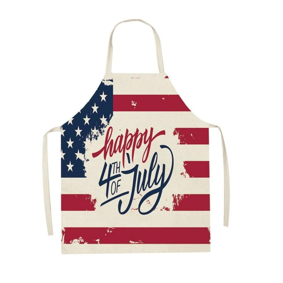 Rustic USA Flag Vintage American Patriotic US Flags Apron, Clearance, Bib Apron with Adjustable Neck for Men Women, Suitable for Home Kitchen Cooking Waitress Chef Grill Bistro Baking BBQ(M) Apron