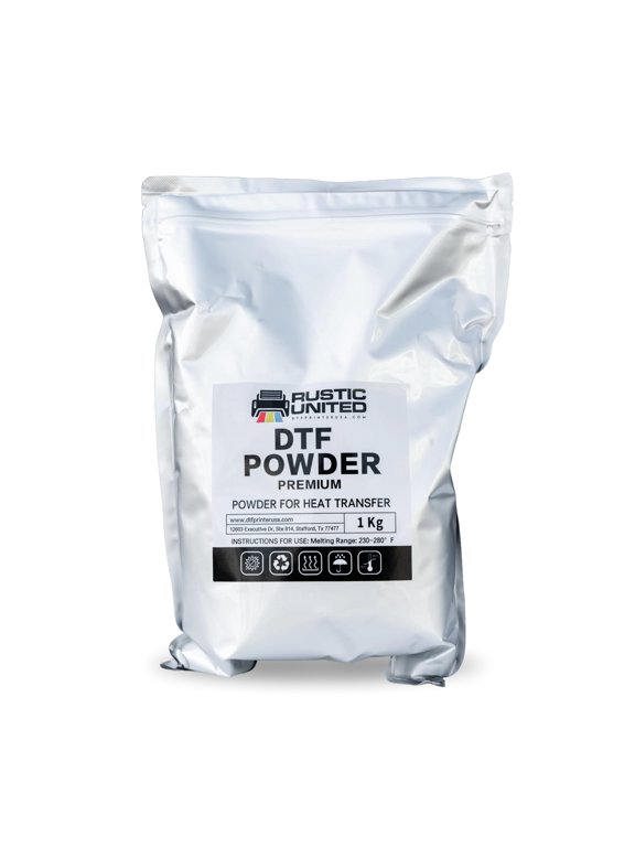 Rustic United DTF Powder, 1KG / 35.3oz Hot Melt PreTreat Adhesive Digital Transfer Direct Print Sublimation for All Type of Garments and Fabric compatible with All DTF/DTG Printers