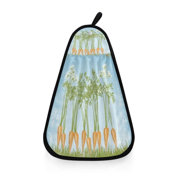 Rustic Vegetable Harvest Hanging Towel Hand Towel 16.53x12.20in Quick-Drying for Kitchen and Bathroom Use