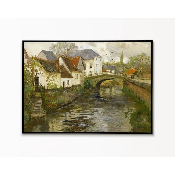 Charmingg Rustic Design Rustic Village Poster Rustic Village Print Village Wall Decor Wall Art ...