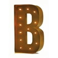 thumbnail image 1 of Rustic Vintage 11" Decorative LED Light Glow Letters - Letter B, 1 of 6