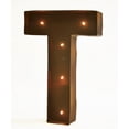 thumbnail image 1 of Rustic Vintage 11" Decorative LED Light Glow Letters - Letter T, 1 of 6