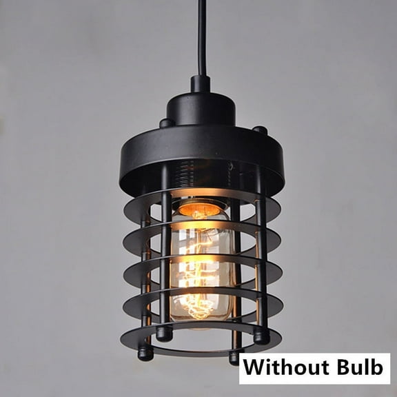 Rustic Vintage Industrial Pendant Light Ceiling Lamp Fixture Iron Hanging Cage Rustic Vintage Industrial Iron Cage Pendant Light Hanging Ceiling Lamp Fixtures Retro Vintage Industrial Pendant Light