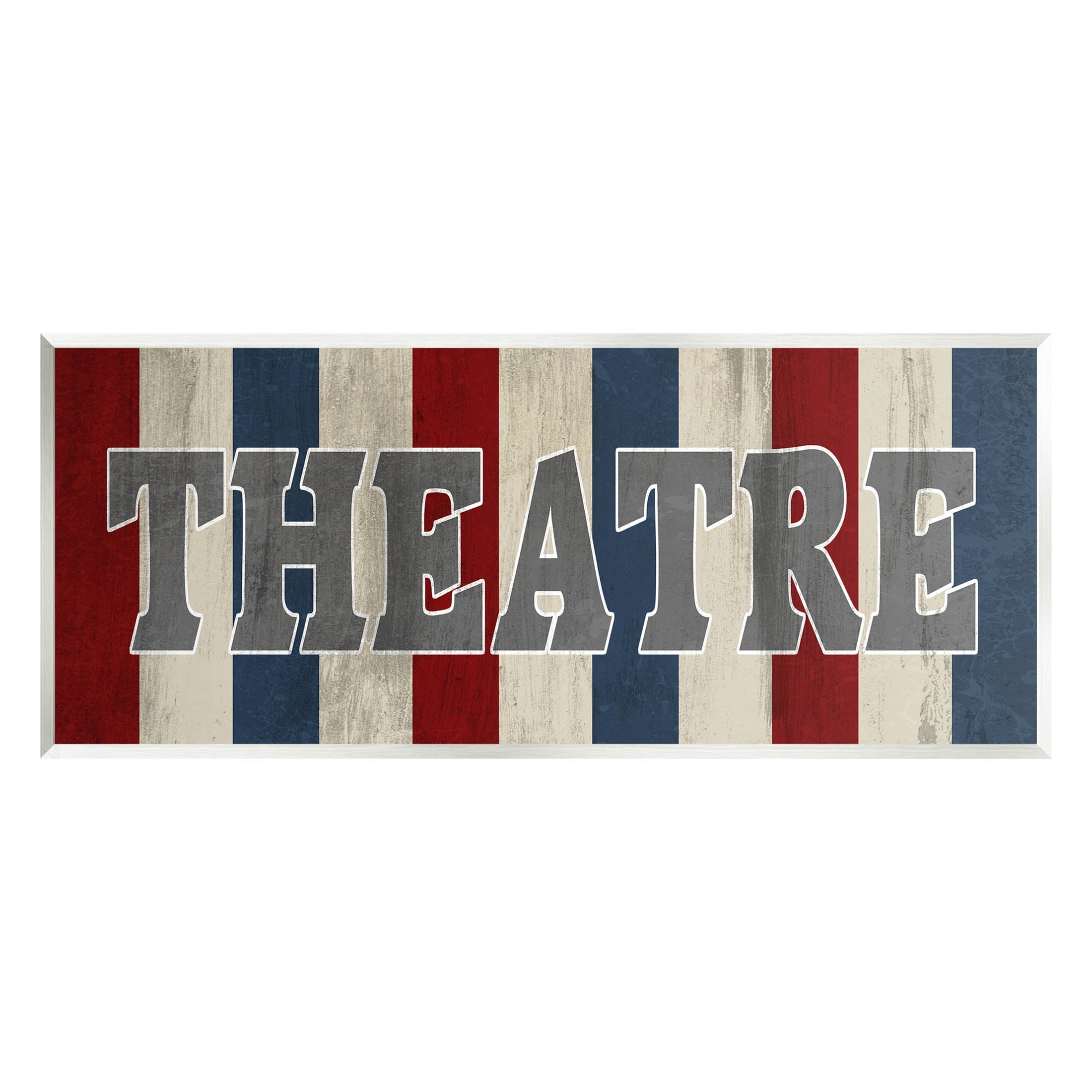 Rustic Vintage Theatre Sign Typography Graphic Art Unframed Art Print Wall Art