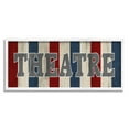 thumbnail image 1 of Rustic Vintage Theatre Sign Typography Graphic Art White Framed Art Print Wall Art, 1 of 7