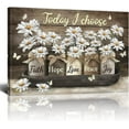 thumbnail image 1 of Rustic Wall Art Daisy Butterfly Canvas Prints Flowers Country Wall Art Inspirational Picture For Living Room Bedroom Bathroom Office Wall Decor Framed Home Decorations Ready To Hang 12x16 Inch, 1 of 6