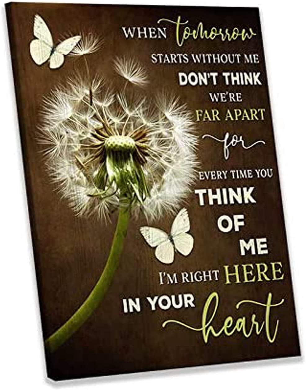rustic-wall-art-dark-farmhouse-decor-brown-dandelion-and-butterfly