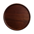 thumbnail image 1 of Rustic Walnut Wooden Tray Hard Wood Serving Tray Round Platter Tea Tray Coffee Table Tray for Bathroom, Dinner, Tea, Coffee by Kitecy, 1 of 9