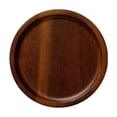 thumbnail image 1 of Rustic Walnut Wooden Tray,Solid Wood Serving Tray,Round Platter Tea Tray,for Tea Coffee Table Snack Food Meals Serving Plate Kitchen Party Bar Breakfast Server with Raised Edges(13x2cm), 1 of 9