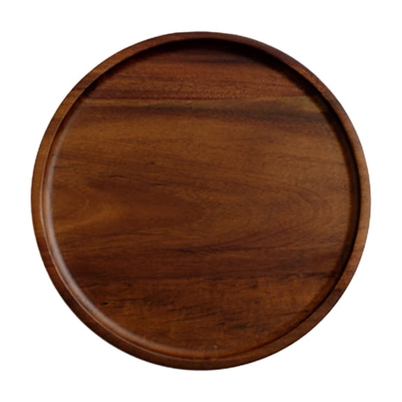 Rustic Walnut Wooden Tray, Solid Wood Serving Tray and Platter for Tea, Coffee Table, Charcuterie, Cheese Board, and Farmhouse Home Decor Centerpiece