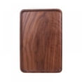 thumbnail image 1 of Rustic Walnut Wooden Tray Wood Serving Tray Square Rectangle Platter Tea Tray Coffee Table Tray, 1 of 11