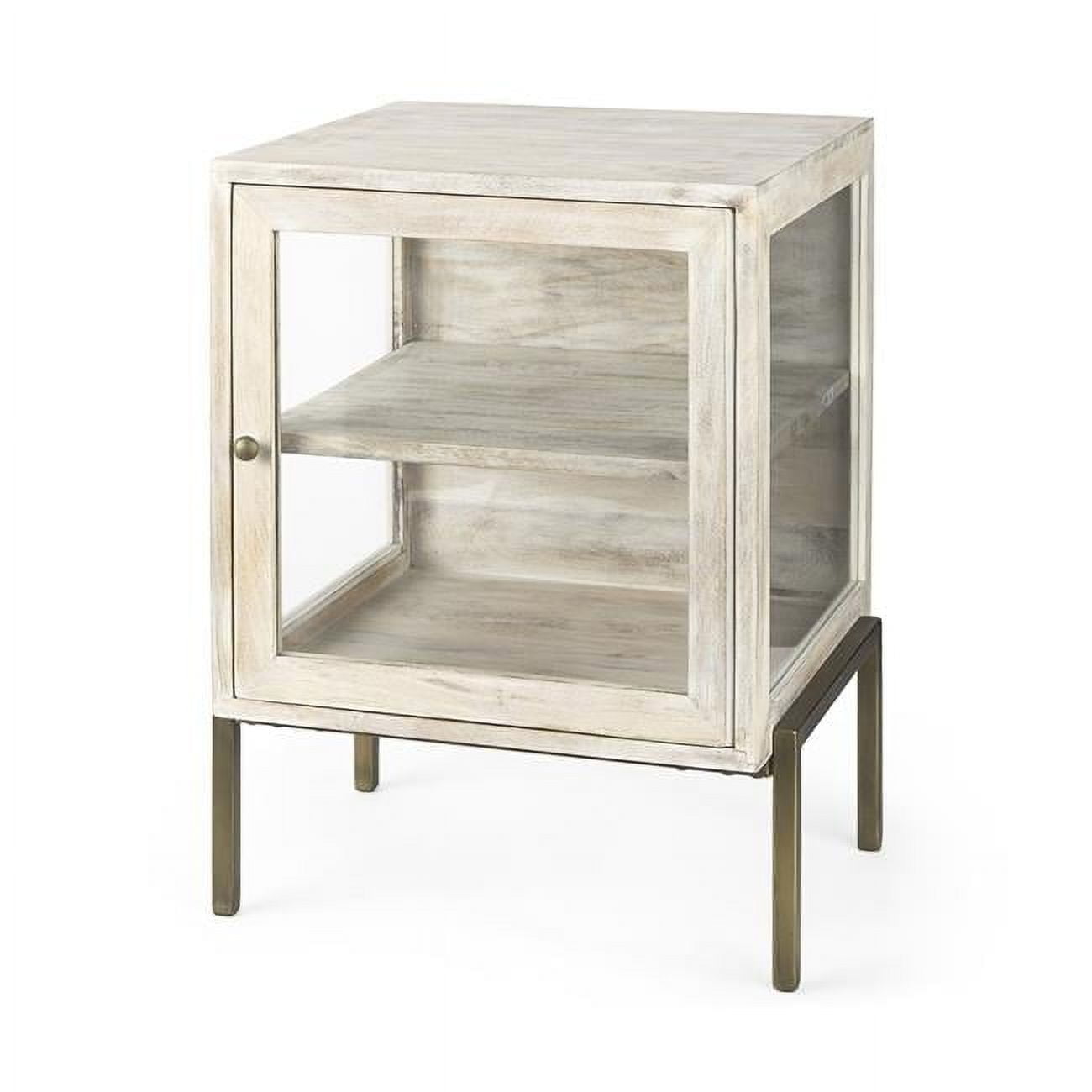 Rustic Weathered White And Gold Shadowbox Cabinet Rustic Weathered White And Gold Shadowbox Cabinet
