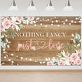 thumbnail image 1 of Rustic Wedding Backdrop Floral Bridal Shower Background Nothing Fancy Just Love Wedding Party Decorations Photo Booth Props, 1 of 6