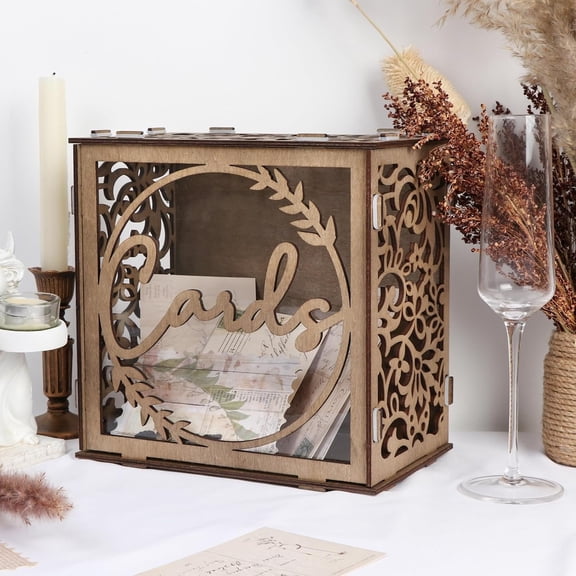 Rustic Wedding Card Boxes for Reception, Card Box Holder