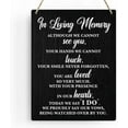 thumbnail image 1 of Rustic Wedding Memorial Table Signs, Boho Wedding Decor Engagement Wedding Decorations, Bridal Shower Sympathy Gift Engagement Party Decorations Wedding Memorial Signs 8X10 Inches (Black), 1 of 6