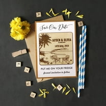 Rustic Wedding Save the Date Wooden Magnet 20 Custom Engraved Wooden Magnet Personalized Gift