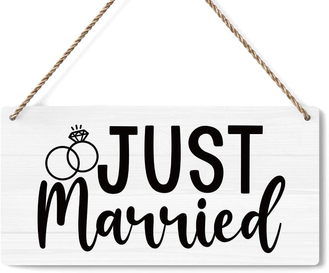 just-married-signs