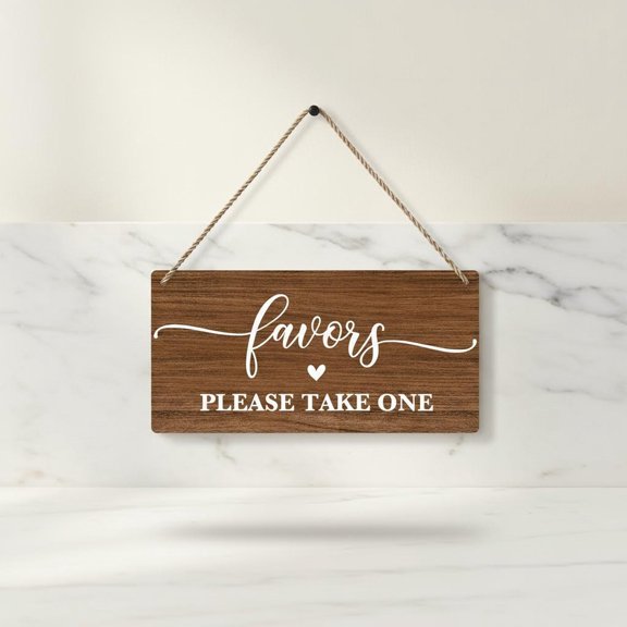 Rustic Wedding Signs, Boho Weddings Decor, Wedding Favor Signs, Engagement Decorations, Bridal Shower Engagement Party Decorations (Brown)