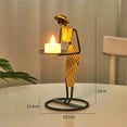 thumbnail image 1 of Rustic Wedding Table Centerpiece Decor Living Room Human Figurines Candlestick Gifts Candle Holders Home Decoration Accessories (Maiden I), 1 of 7