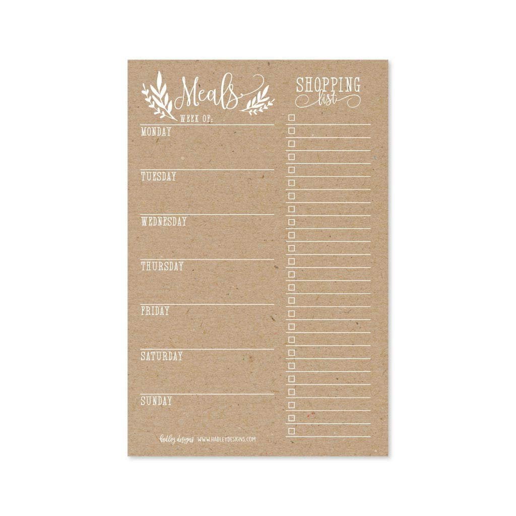 Simple Brown Meal Planner - Venngage