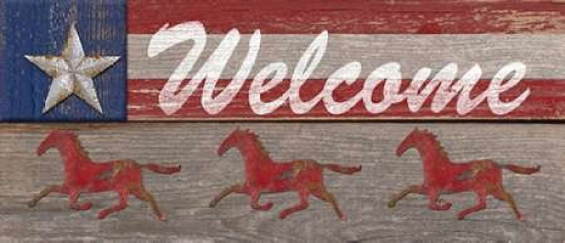 Rustic Welcome Canvas Art - Sam Appleman (10 x 20)