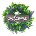 thumbnail image 1 of Rustic Welcome Sign Lavender Wreath Artificial Eucalyptus Garland, 1 of 7