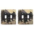 thumbnail image 1 of Rustic Western Bear And Cubs Double Toggle Light Switch Plate Cover Set Of 2, 1 of 7