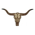 thumbnail image 1 of Rustic Western MDF Wood Longhorn Cow Skull Cutout Wall Decor Plaque 29.25"L, 1 of 9