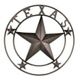 thumbnail image 1 of Texas Star 24" Metal Wall Hanging Decoration - Rustic Western Wall Sculpture Texas Pride Home Décor, Rustic Wall Art for Living Room, Cowboy & Western Decor, Metal Texas Star Wall Art, 1 of 8
