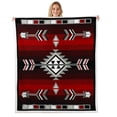 thumbnail image 1 of Rustic Western Throw Blanket Southwestern Aztec Sherpa Blanket 30"X40" For Men,Farmhouse Bohemian Geometric Fleece Blanket American Lightweight Flannel Blanket, 1 of 6