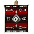thumbnail image 1 of Rustic Western Throw Blanket Southwestern Aztec Sherpa Blanket Twin 60"X80" For Men,Farmhouse Bohemian Geometric Fleece Blanket American Lightweight Flannel Blanket, 1 of 6