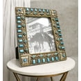 thumbnail image 1 of Rustic Western Turquoise Gems Geometric Patterns Ropes Picture Frame 8"X10", 1 of 11
