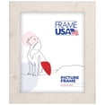 thumbnail image 1 of 9x12 Picture Frame, White Bauhaus 125 Style 26012, 1.25 Inch MDF with Glass, Wall Display, 1 of 4