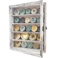 thumbnail image 1 of Rustic White Shadow Box Frame Plexiglass Window Door with Removable Shelves 11 x 14, 1 of 6