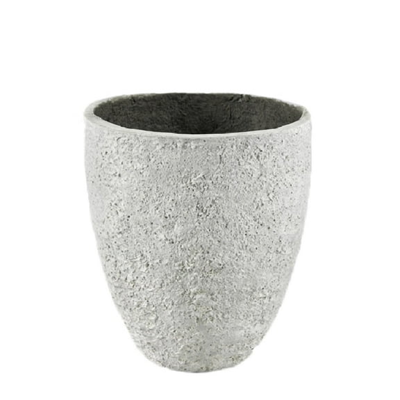 Rustic White Stone Planter, Medium