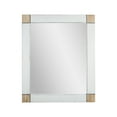 thumbnail image 1 of Rustic Whitewashed Wood Framed Wall Mirror With Inlaid Rope, 1 of 7