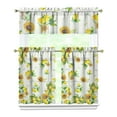 thumbnail image 1 of Rustic Wildflower Curtains 36 Inch - 3 Panel Farmhouse Bohemian Set with Vintage Floral Design, Rod Pocket, 1 of 6