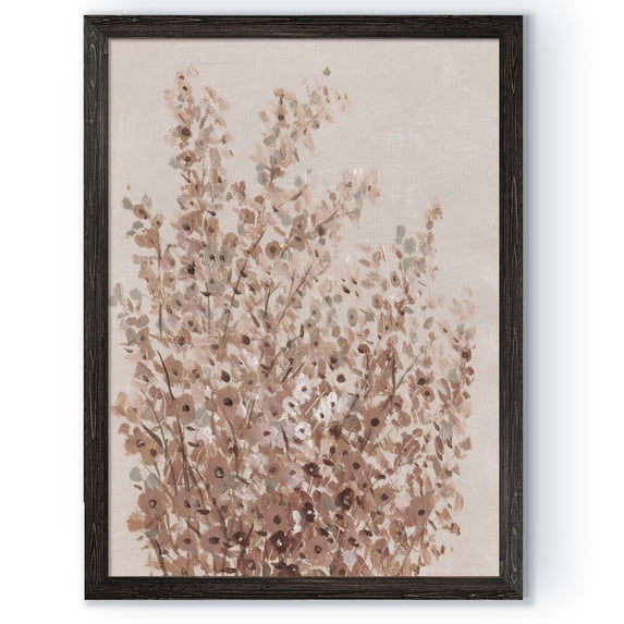 Wexford Home Rustic Wildflowers I-Framed Canvas - Black - 22X30