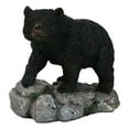 thumbnail image 1 of Rustic Wildlife Forest Black Bear Walking On River Rock Steppes Figurine, 1 of 9