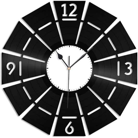 Rustic Windmill 3D Wall Clock Vinyl Wall Clock,Vinyl Record Clock Wall Art Unique Room Decorations Handmade Gift