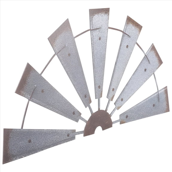 Rustic Windmill Sculpture Wall Decor, Farmhouse Vintage Art Ornament for Living Room Home Decoration