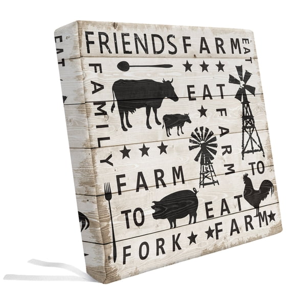 Wood Rustc Rustic Windmills Farm Quote Outdoor Seat Cushion Covers Set of 2 ...